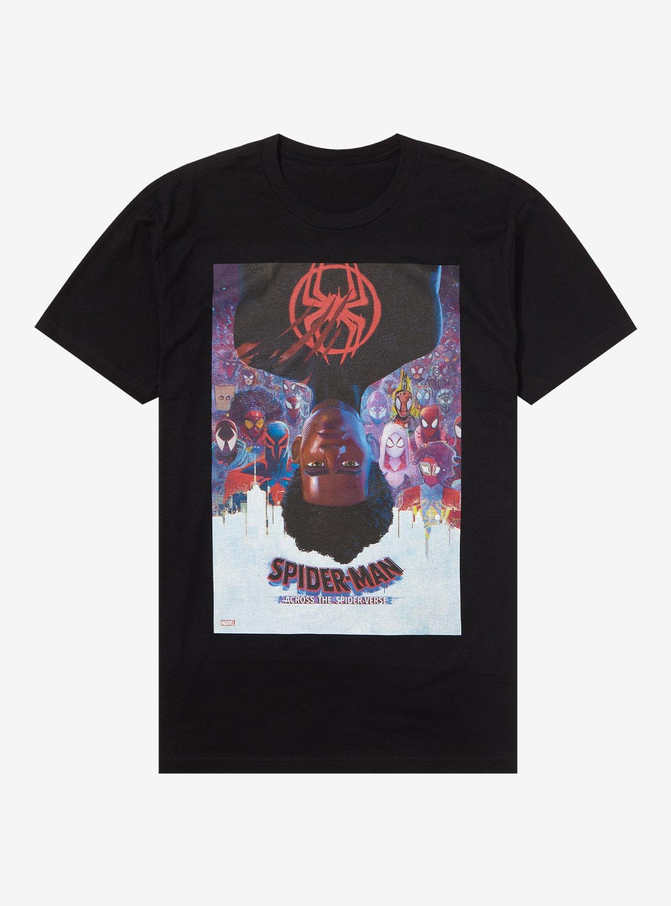 Marvel Spider-Man: Across The Spider-Verse Poster T-Shirt, BLACK, hi-res