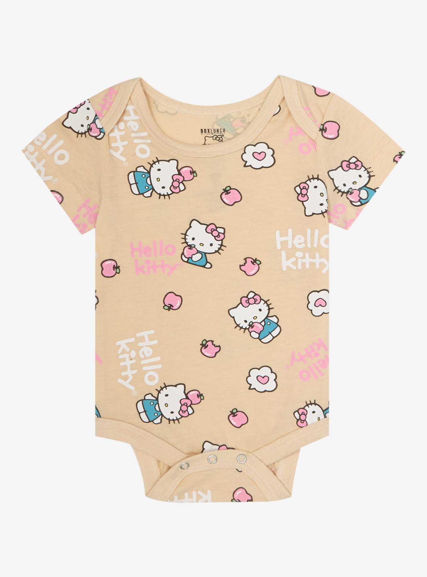Sanrio Hello Kitty Apple Allover Print Infant One-Piece - BoxLunch Exclusive, , hi-res