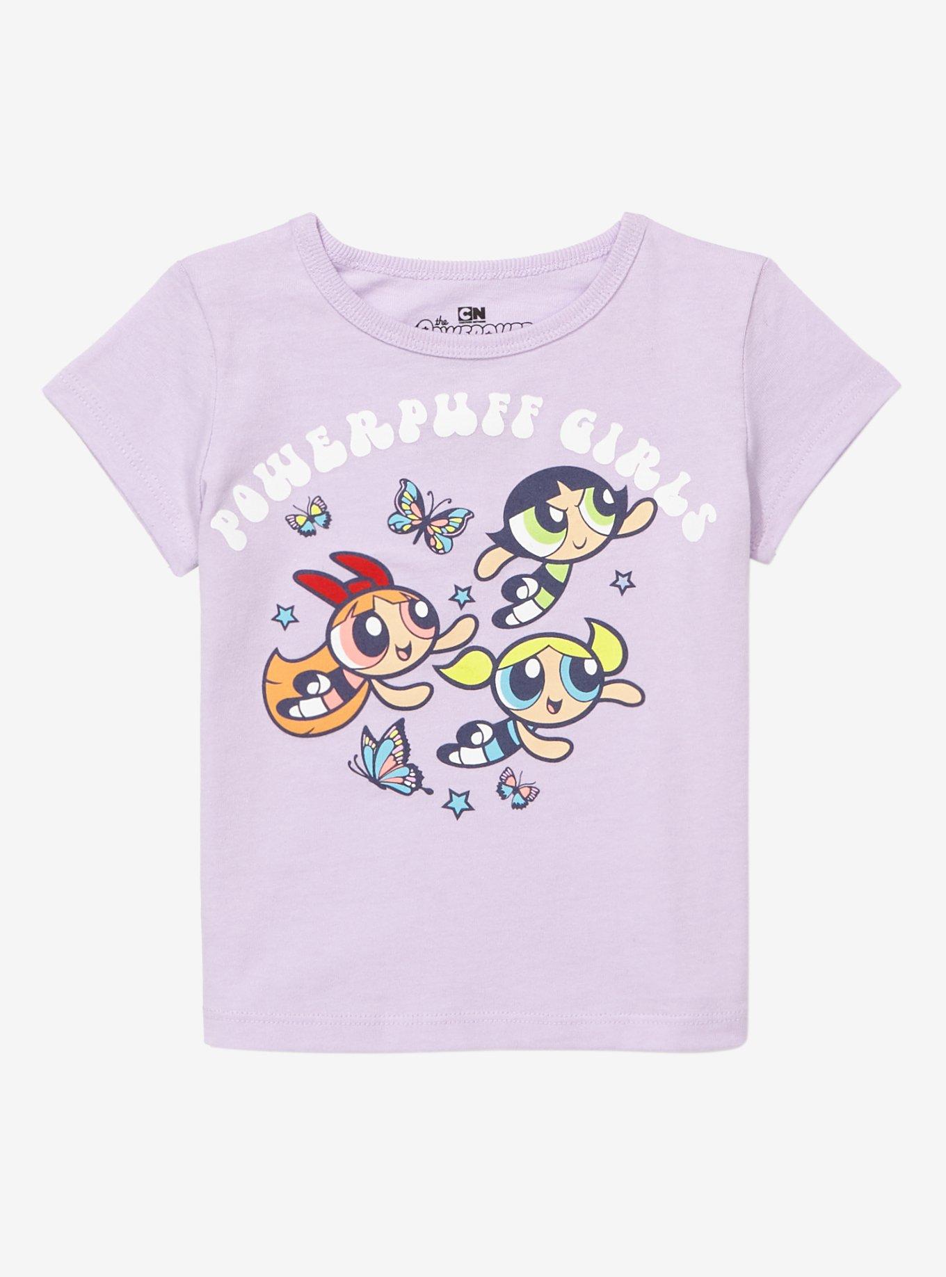 The Powerpuff Girls Butterfly Portrait Toddler T-Shirt - BoxLunch Exclusive, PURPLE, hi-res