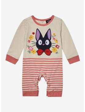 Our Universe Studio Ghibli Kiki’s Delivery Service Jiji Striped Long Sleeve Infant One-Piece - BoxLunch Exclusive , , hi-res