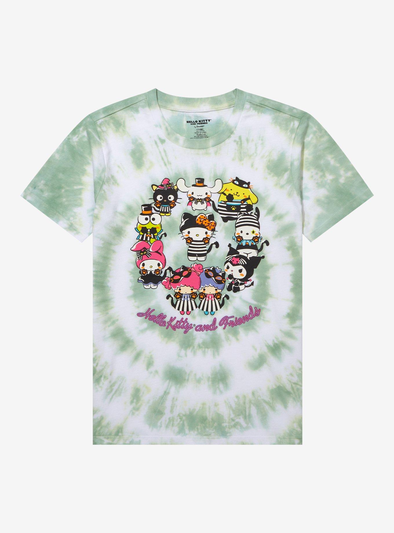 Sanrio Hello Kitty and Friends Halloween Costumes Circular Tie-Dye Youth T-Shirt - BoxLunch Exclusive, TIE DYE, hi-res