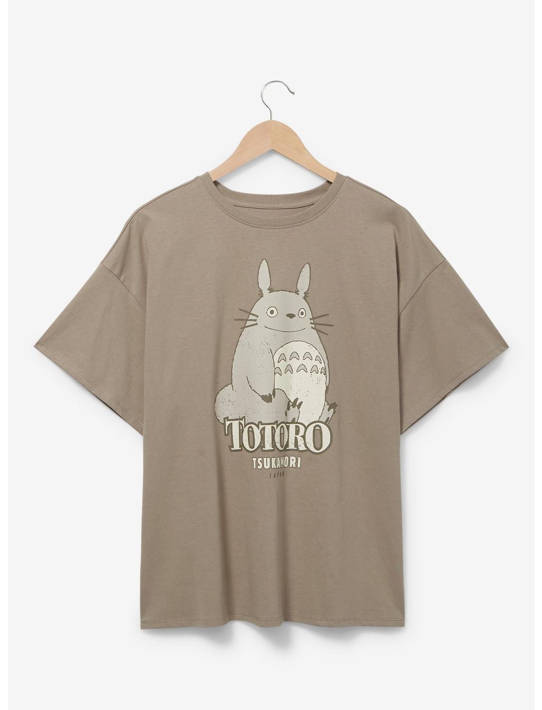 Studio Ghibli My Neighbor Totoro Distressed Totoro Portrait T-Shirt - BoxLunch Exclusive, GREY, hi-res