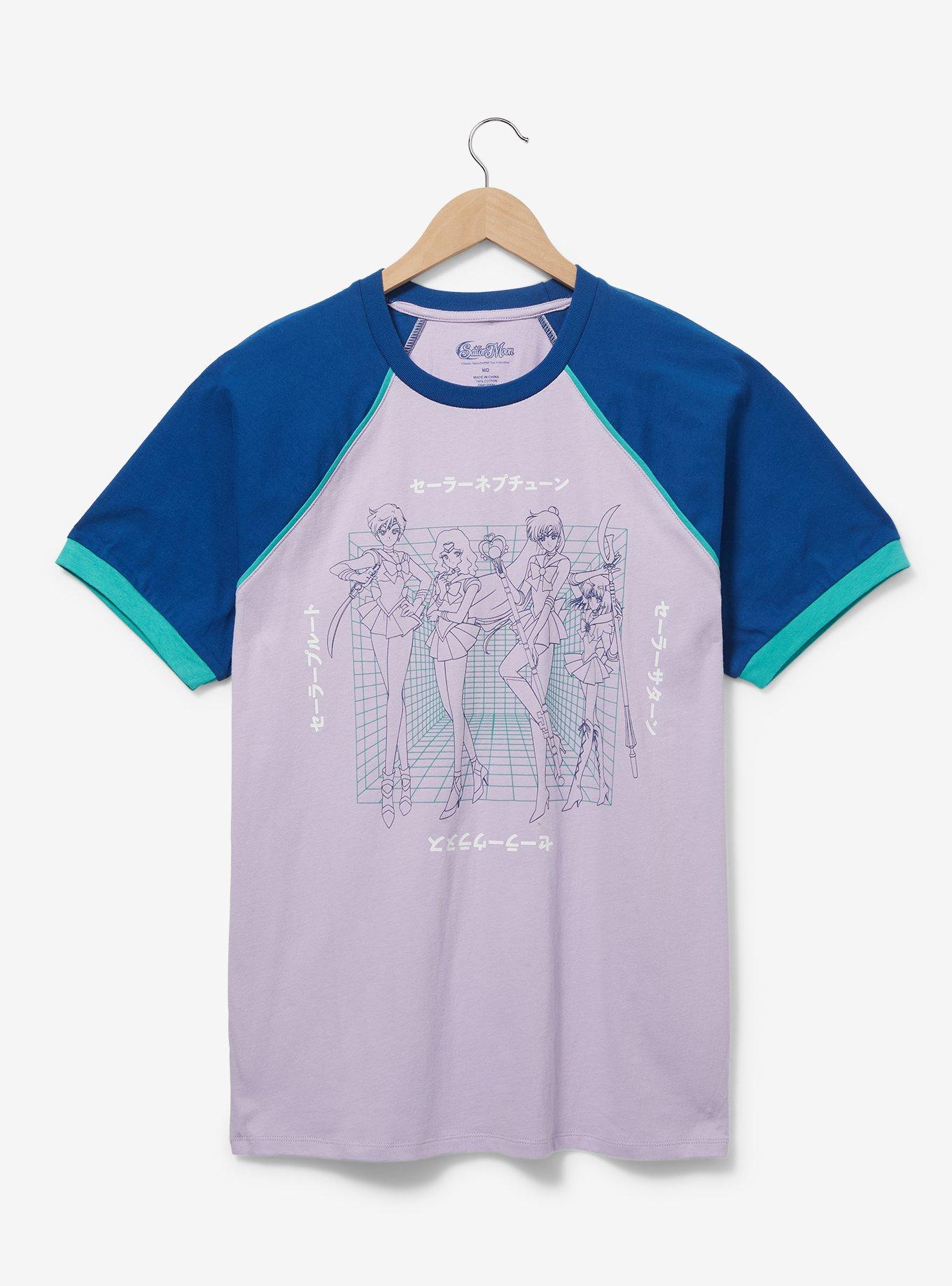 Pretty Guardian Sailor Moon Group Shot Raglan Tee - BoxLunch Exclusive, , hi-res