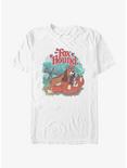Disney The Fox and the Hound Playful Friends Logo T-Shirt, WHITE, hi-res