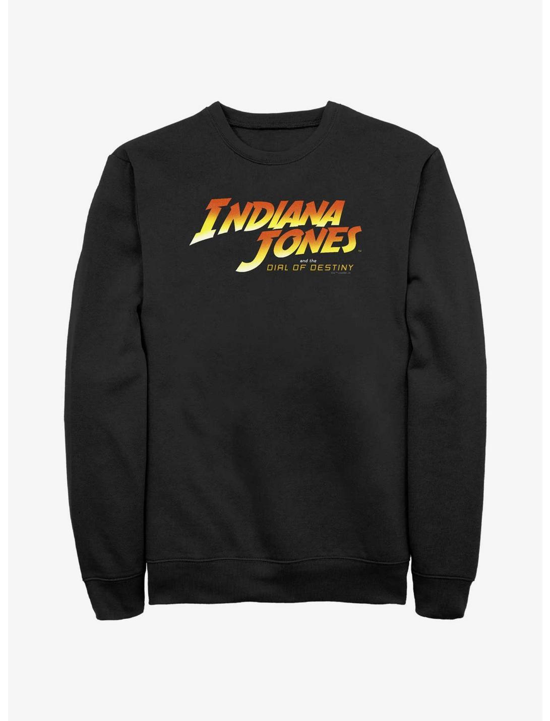 Indiana Jones and the Dial of Destiny Logo Sweatshirt, BLACK, hi-res