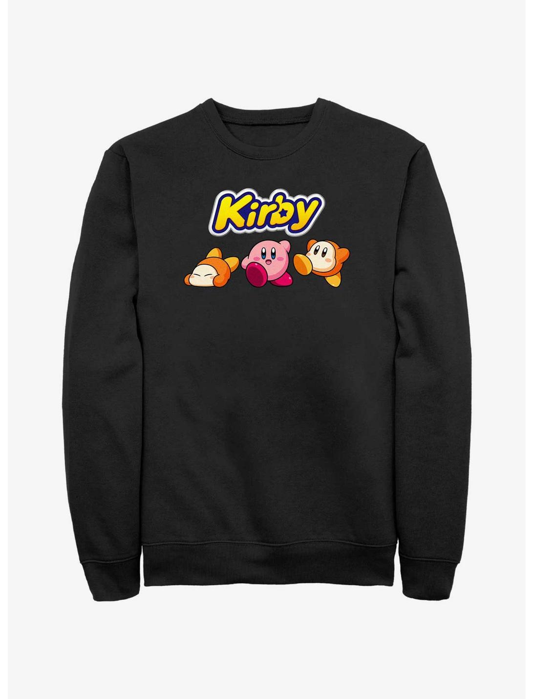 Kirby Waddle Dee Logo Sweatshirt, BLACK, hi-res