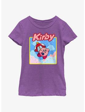 Kirby Starry Parasol Youth Girls T-Shirt, , hi-res