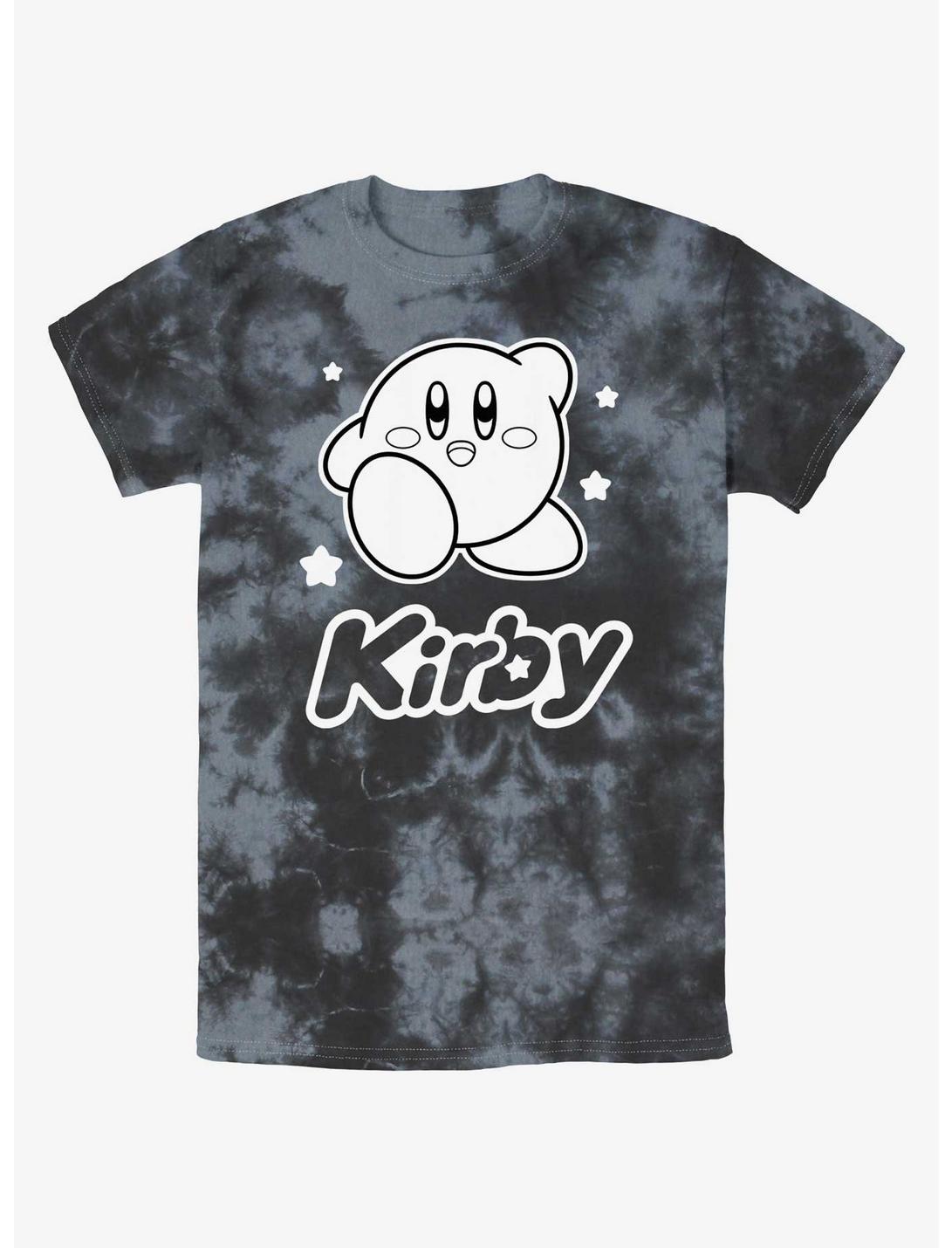 Kirby Star Pose Tie-Dye T-Shirt, BLKCHAR, hi-res