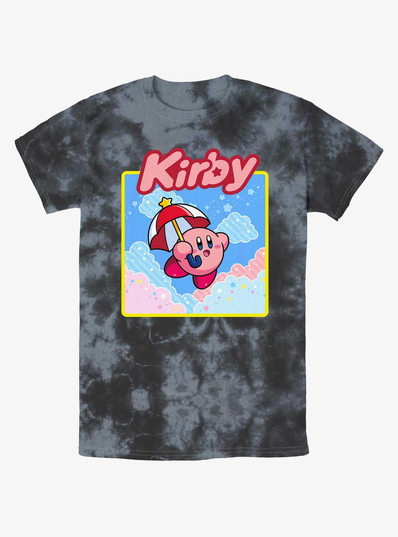 Kirby Starry Parasol Tie-Dye T-Shirt, , hi-res