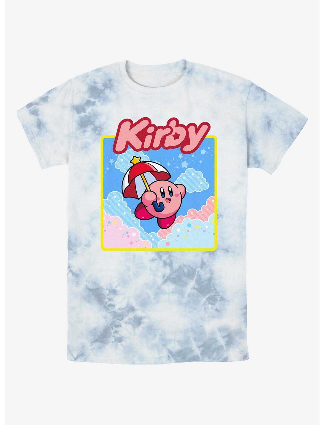 Kirby Starry Parasol Tie-Dye T-Shirt, WHITEBLUE, hi-res