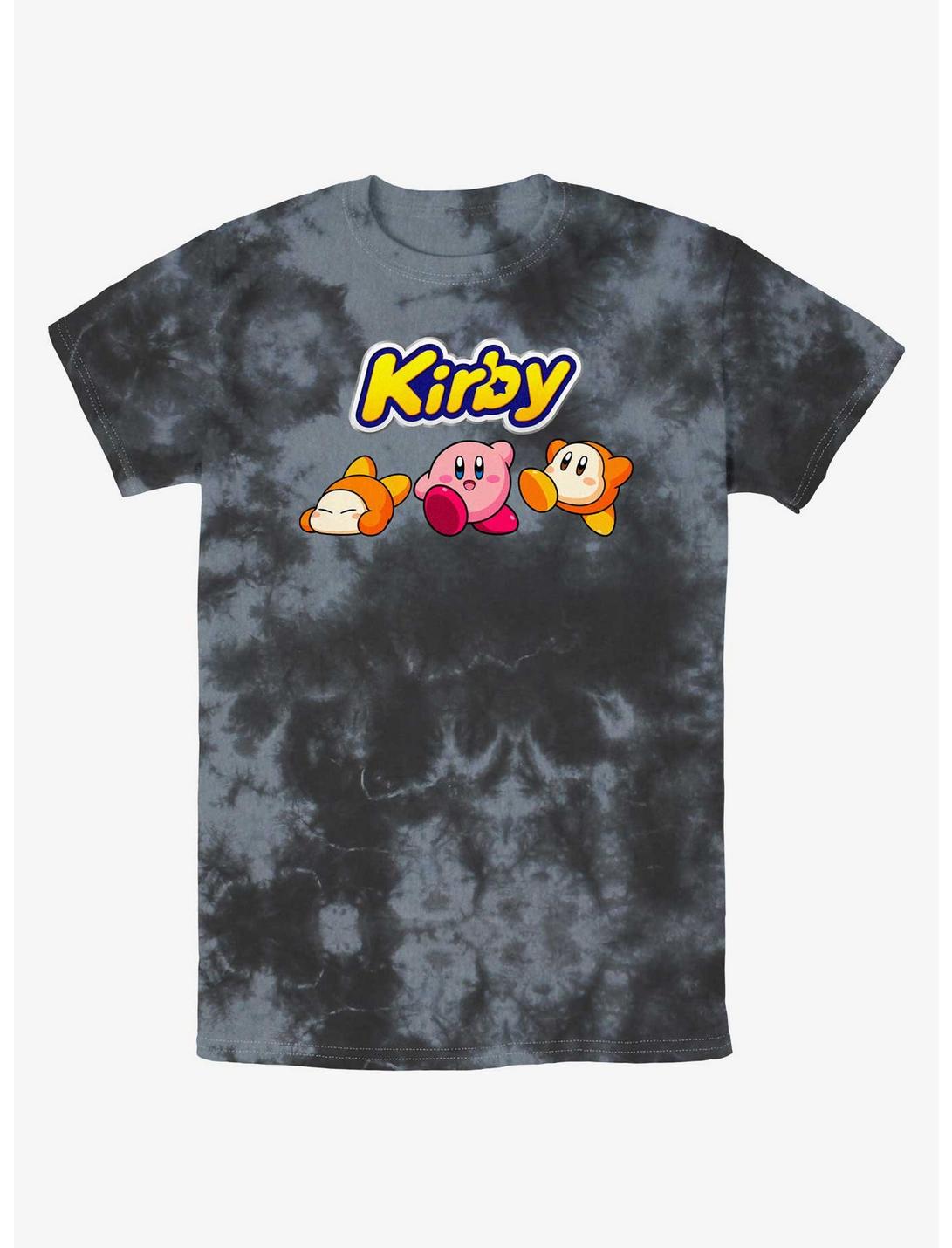 Kirby Waddle Dee Logo Tie-Dye T-Shirt, BLKCHAR, hi-res