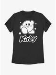 Kirby Star Pose Womens T-Shirt, BLACK, hi-res