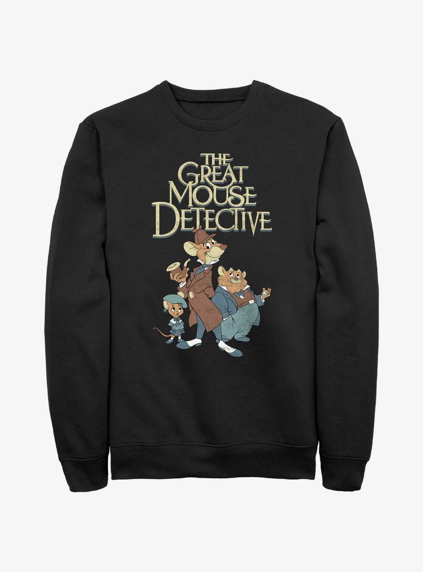 Disney The Great Mouse Detective Mousey Trio Sweatshirt, BLACK, hi-res