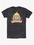 Disney The Owl House Hexside School Logo Mineral Wash T-Shirt, BLACK, hi-res