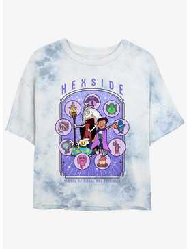 Disney The Owl House Hexside Coven Celestial Tie-Dye Womens Crop T-Shirt, , hi-res