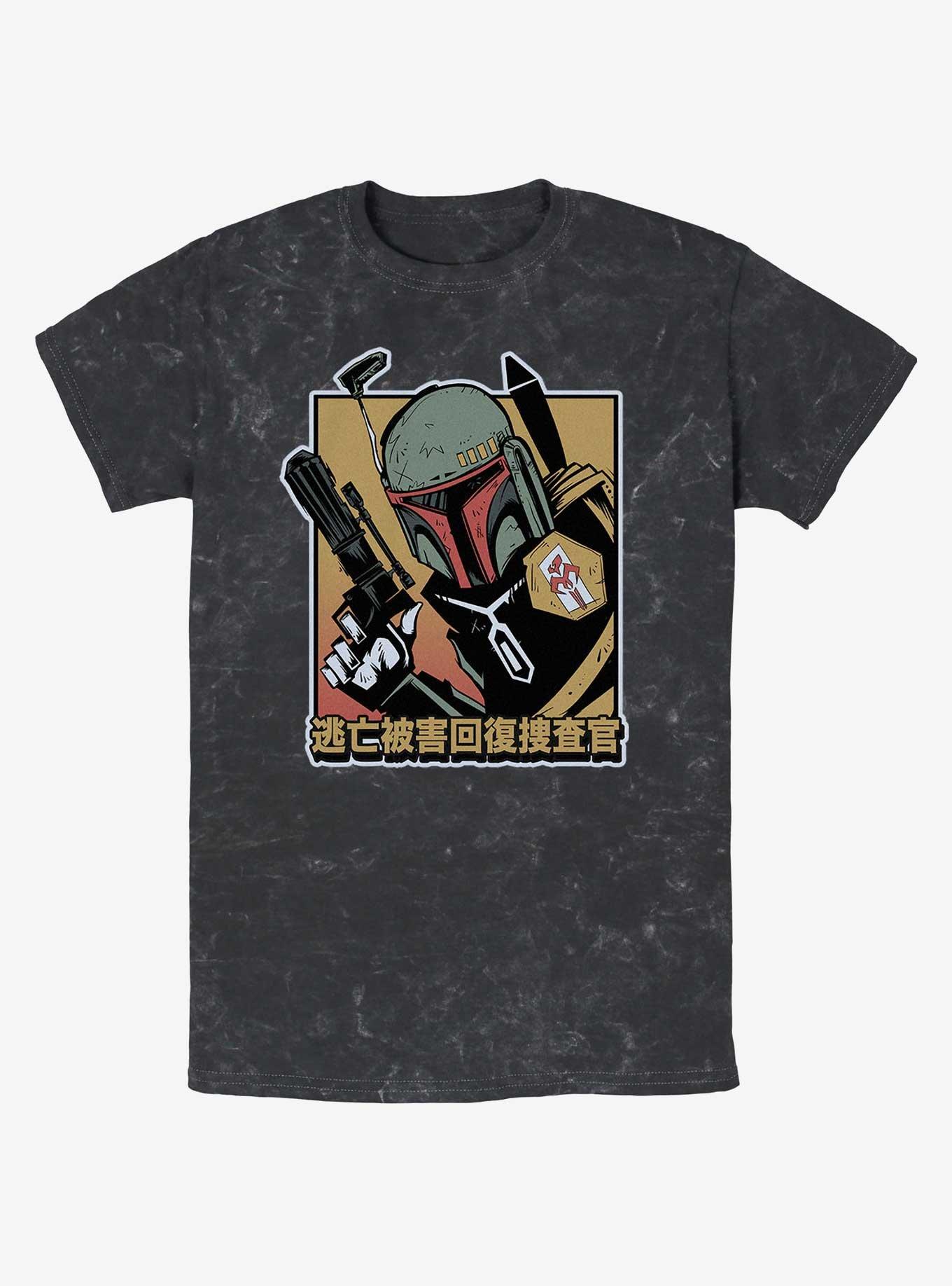 Star Wars Boba Fett Bounty Hunter Mineral Wash T-Shirt, , hi-res