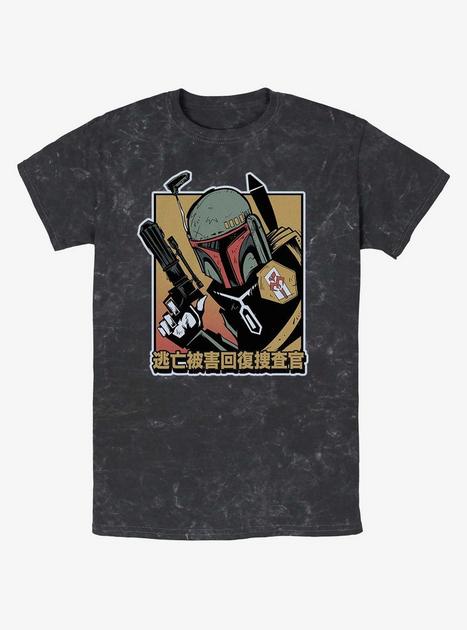 Star Wars Boba Fett Bounty Hunter Mineral Wash T Shirt Multi Boxlunch 7240