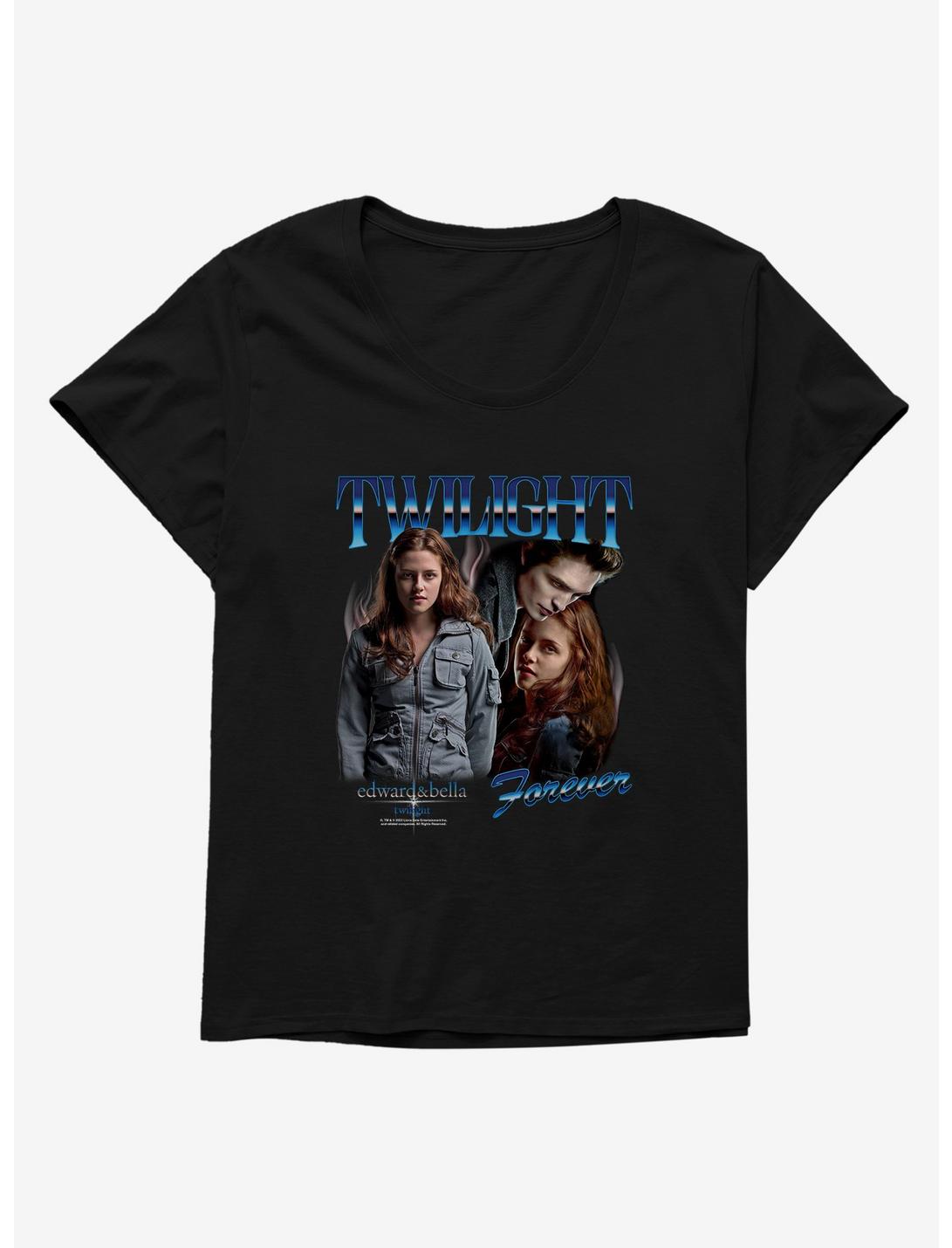 Twilight Forever Edward & Bella Womens T-Shirt Plus Size, BLACK, hi-res