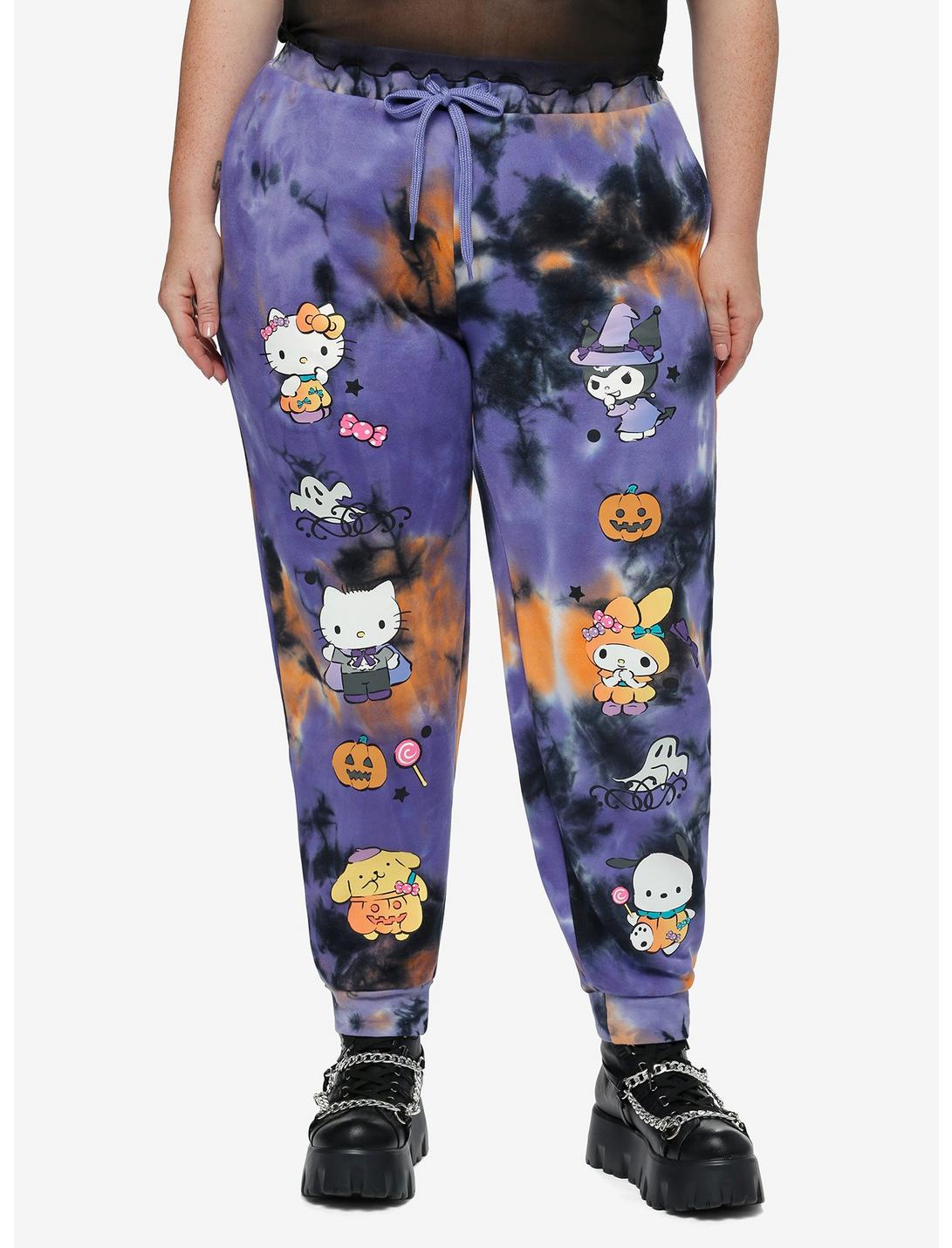 Hello Kitty And Friends Halloween Tie-Dye Girls Jogger Sweatpants Plus Size, MULTI, hi-res
