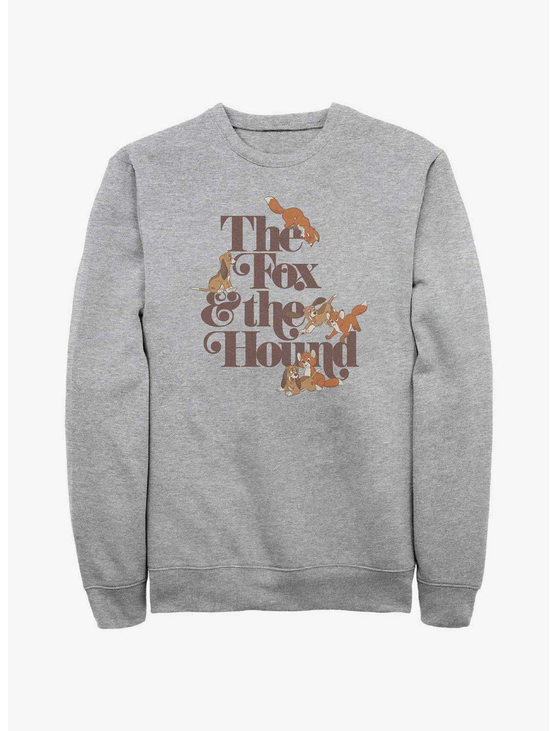 Disney The Fox and the Hound Playful Logo Sweatshirt, ATH HTR, hi-res