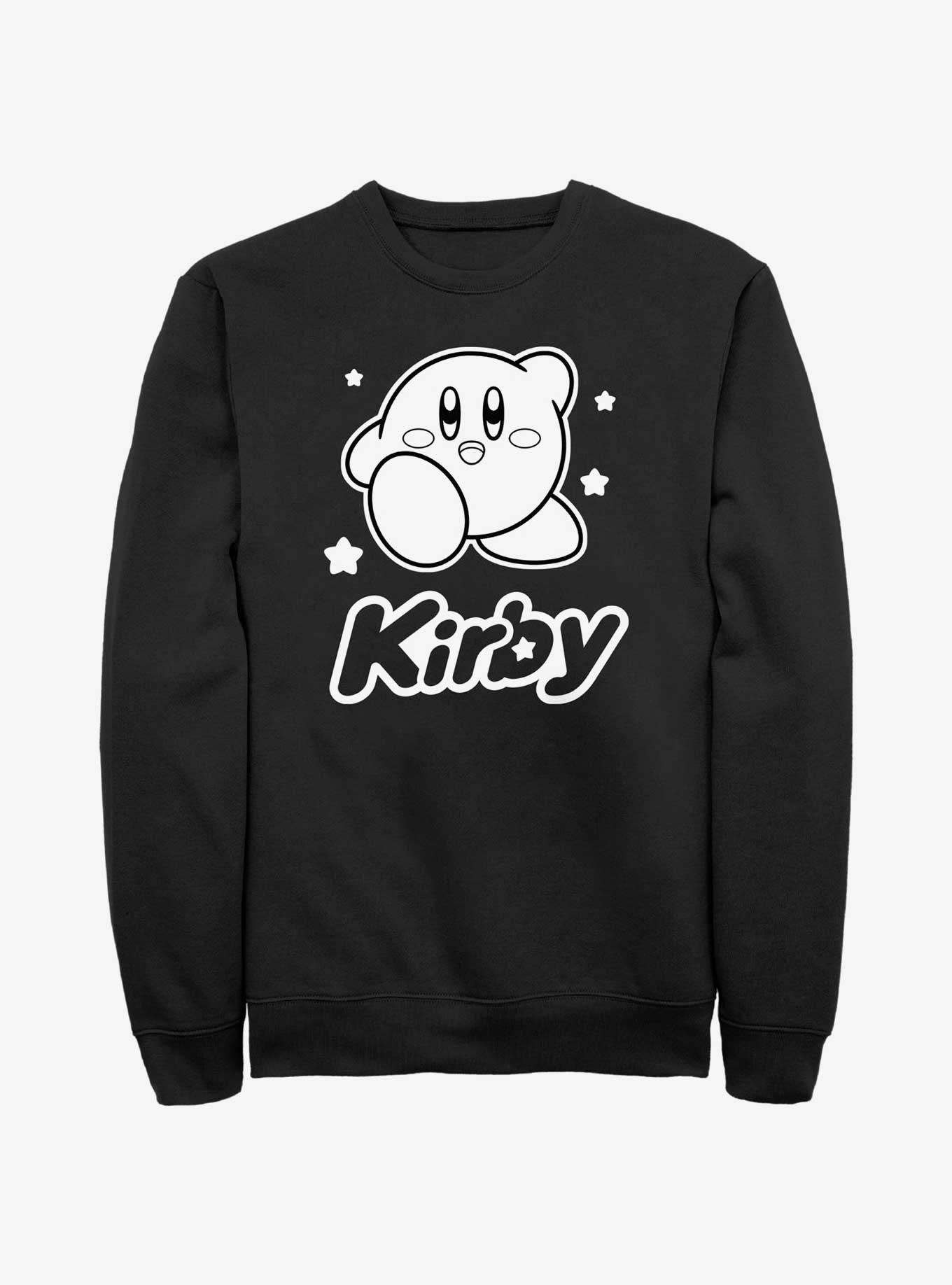 Kirby Star Pose Sweatshirt, BLACK, hi-res