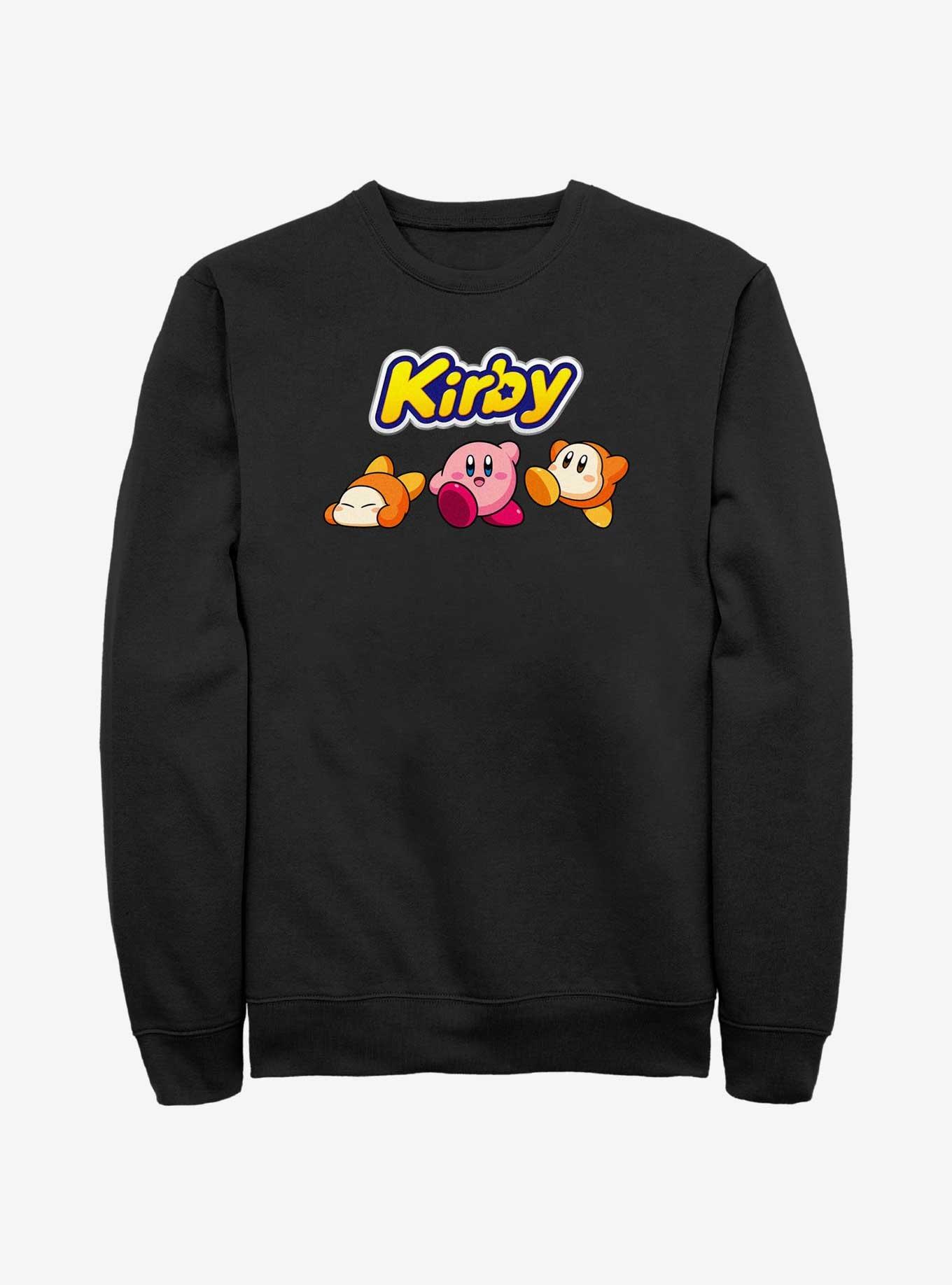 Kirby Waddle Dee Logo Sweatshirt, BLACK, hi-res