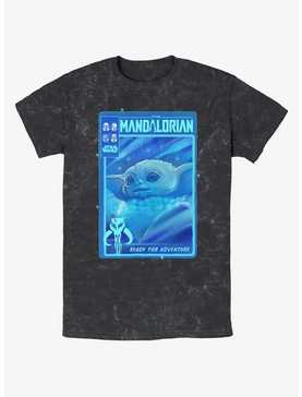 Star Wars The Mandalorian Grogu Ready For Adventure Poster Mineral Wash T-Shirt, , hi-res