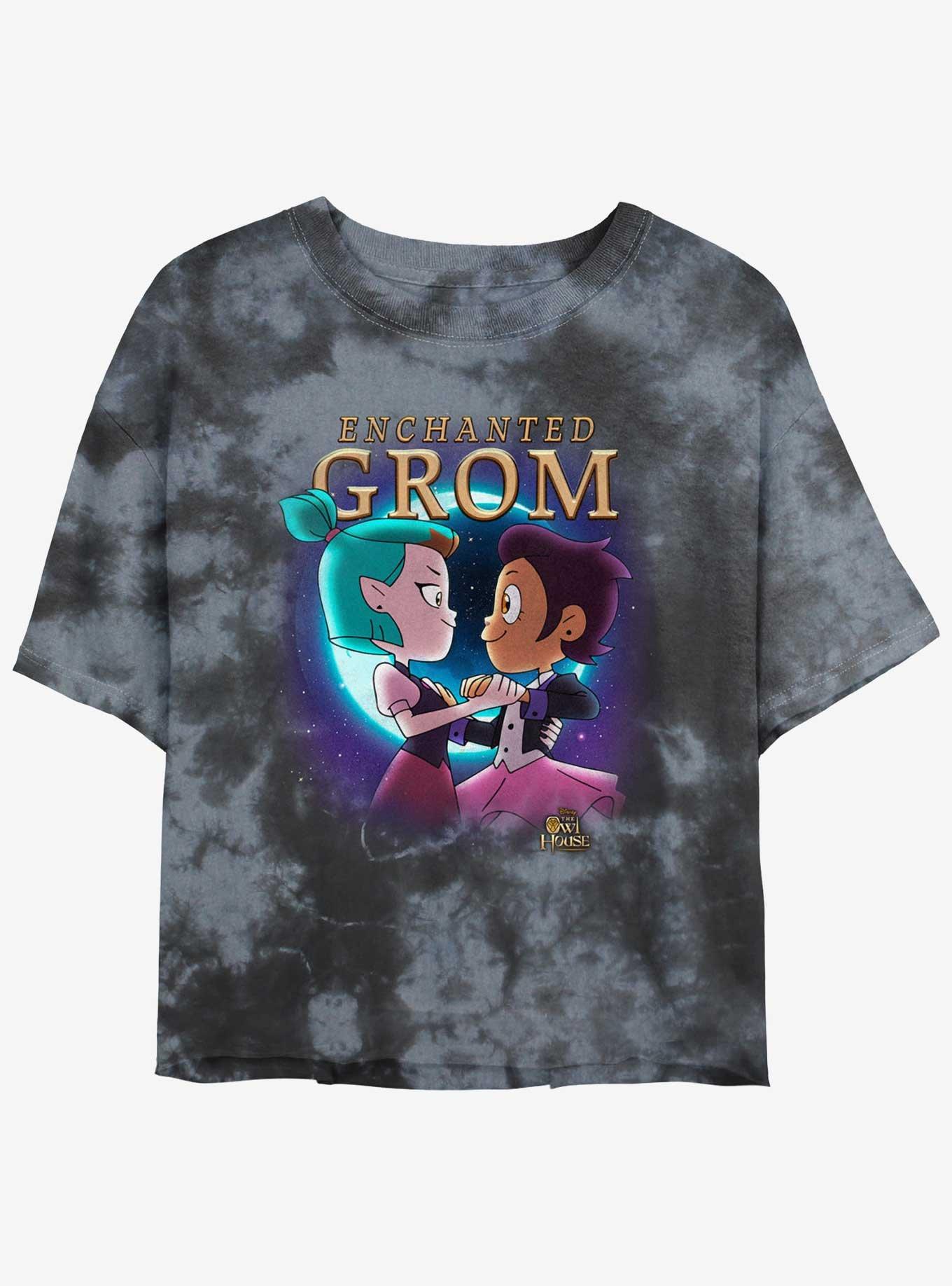 Disney The Owl House Enchanted Grom Tie-Dye Womens Crop T-Shirt, , hi-res