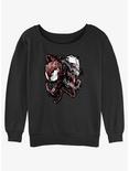 Marvel Venom Poison Womens Slouchy Sweatshirt, BLACK, hi-res