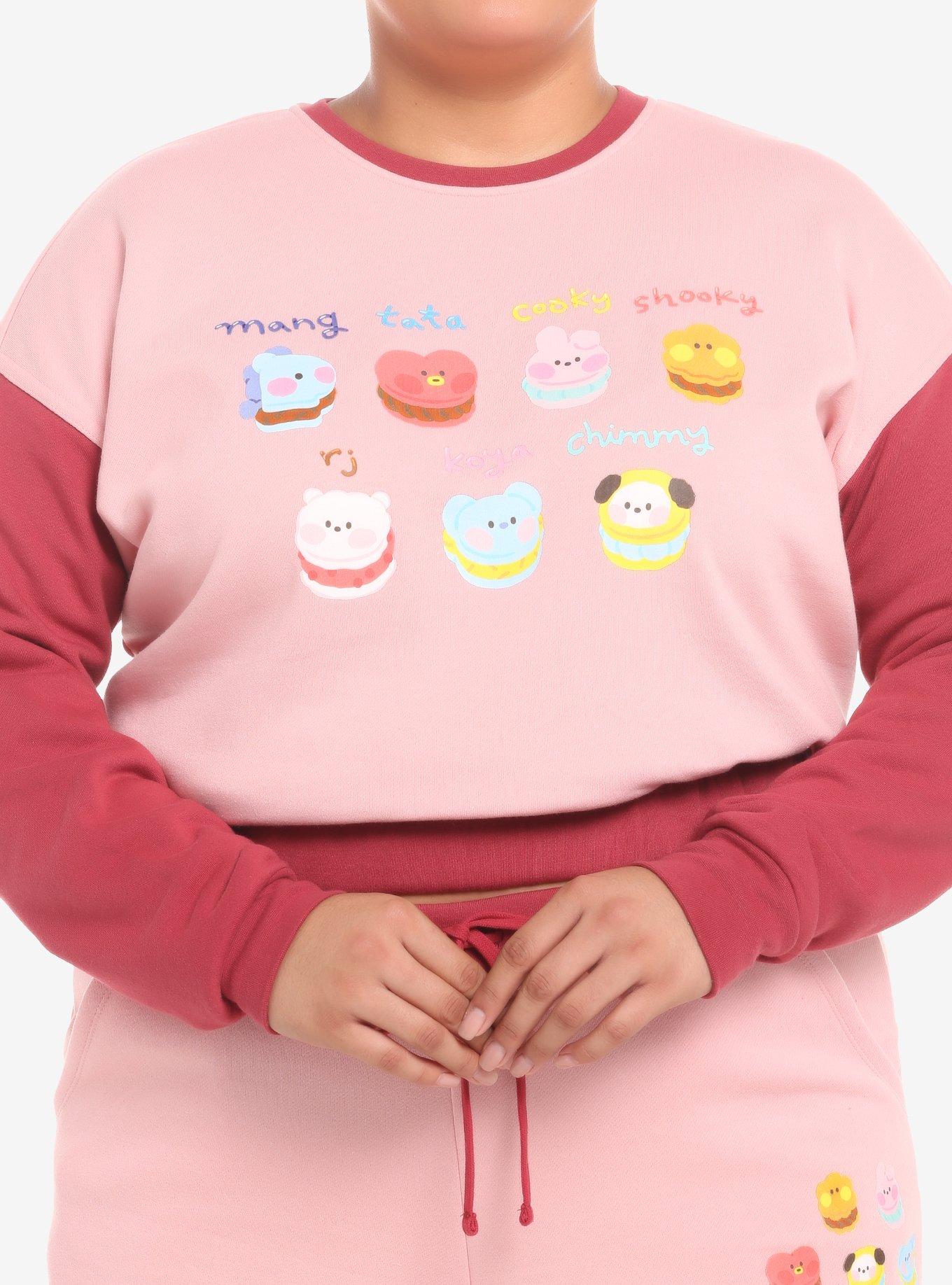 BT21 Sweetie Girls Crop Sweatshirt Plus Size, MULTI, hi-res