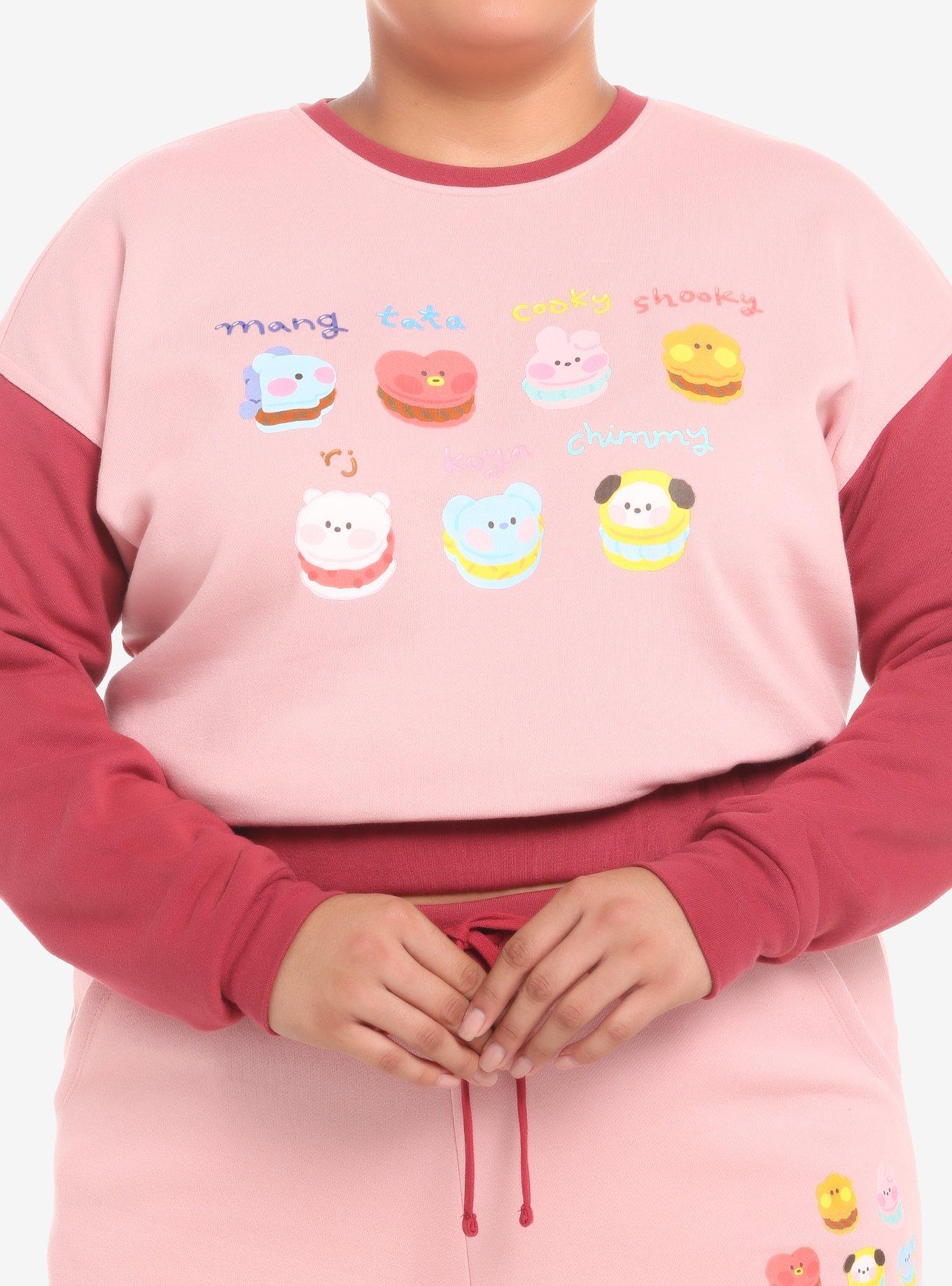 BT21 Sweetie Girls Crop Sweatshirt Plus Size, , hi-res