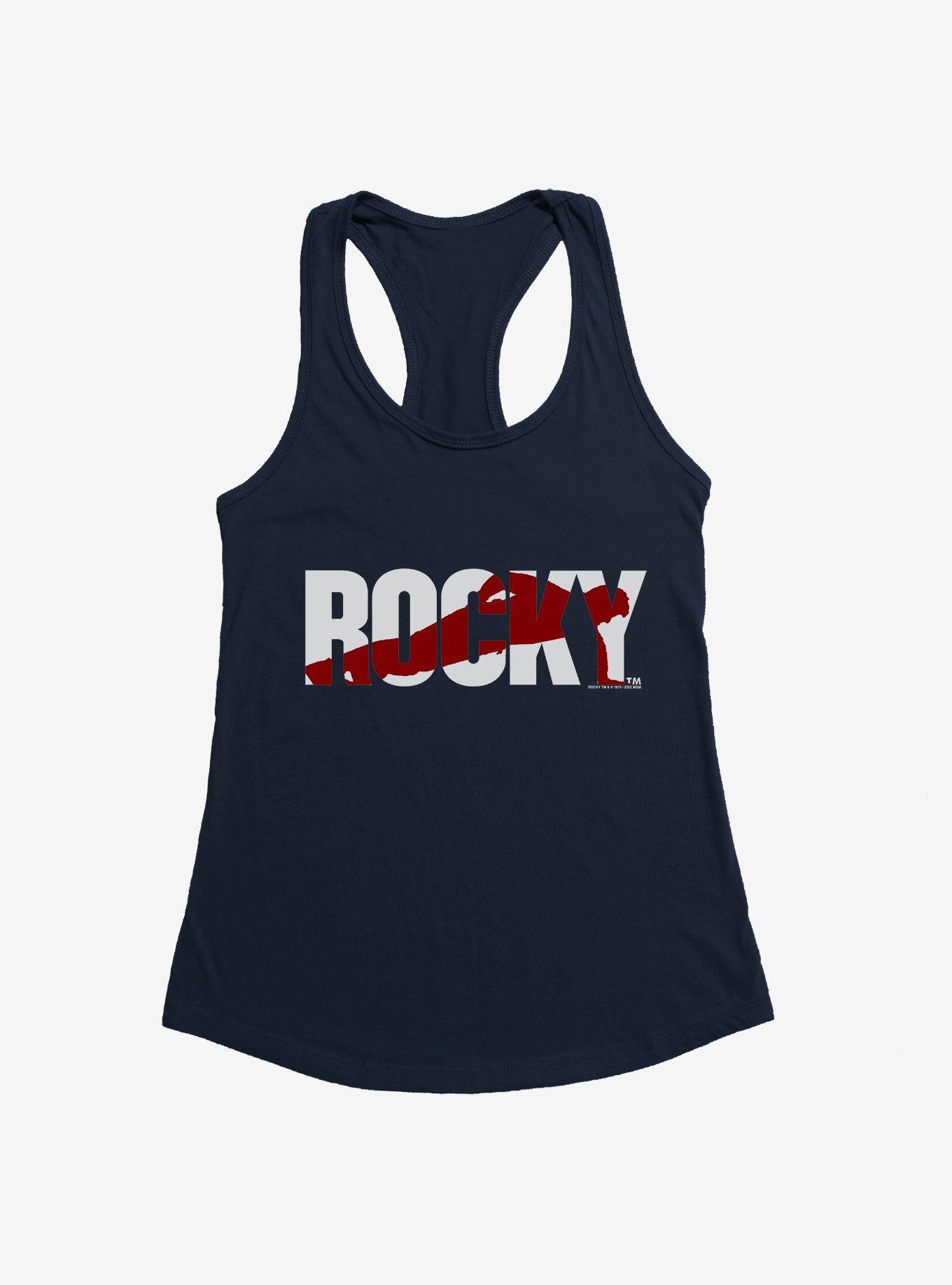Rocky Training Logo Girls Tank, MIDNIGHT NAVY, hi-res