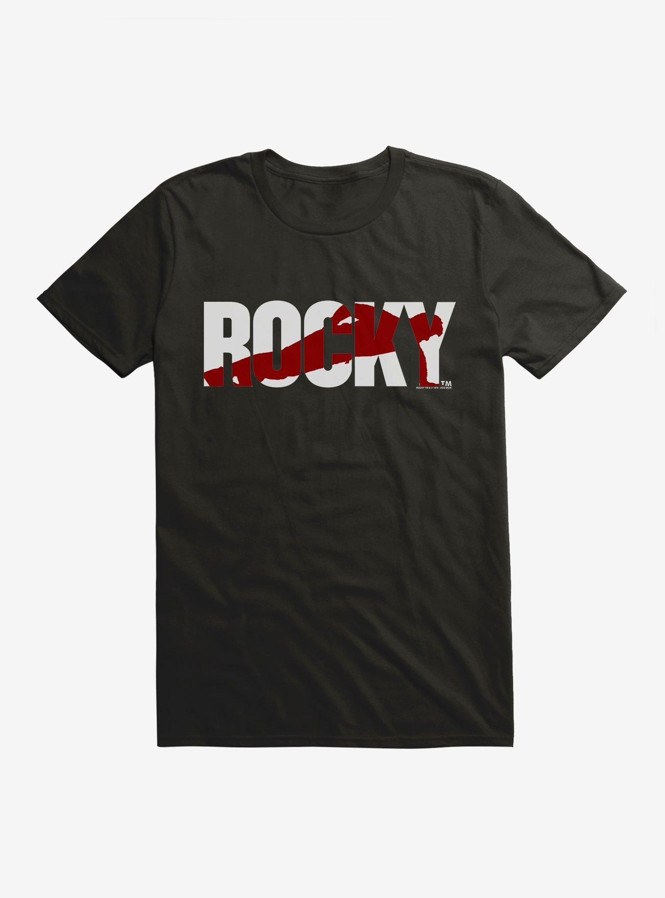 Rocky Training Logo T-Shirt, BLACK, hi-res