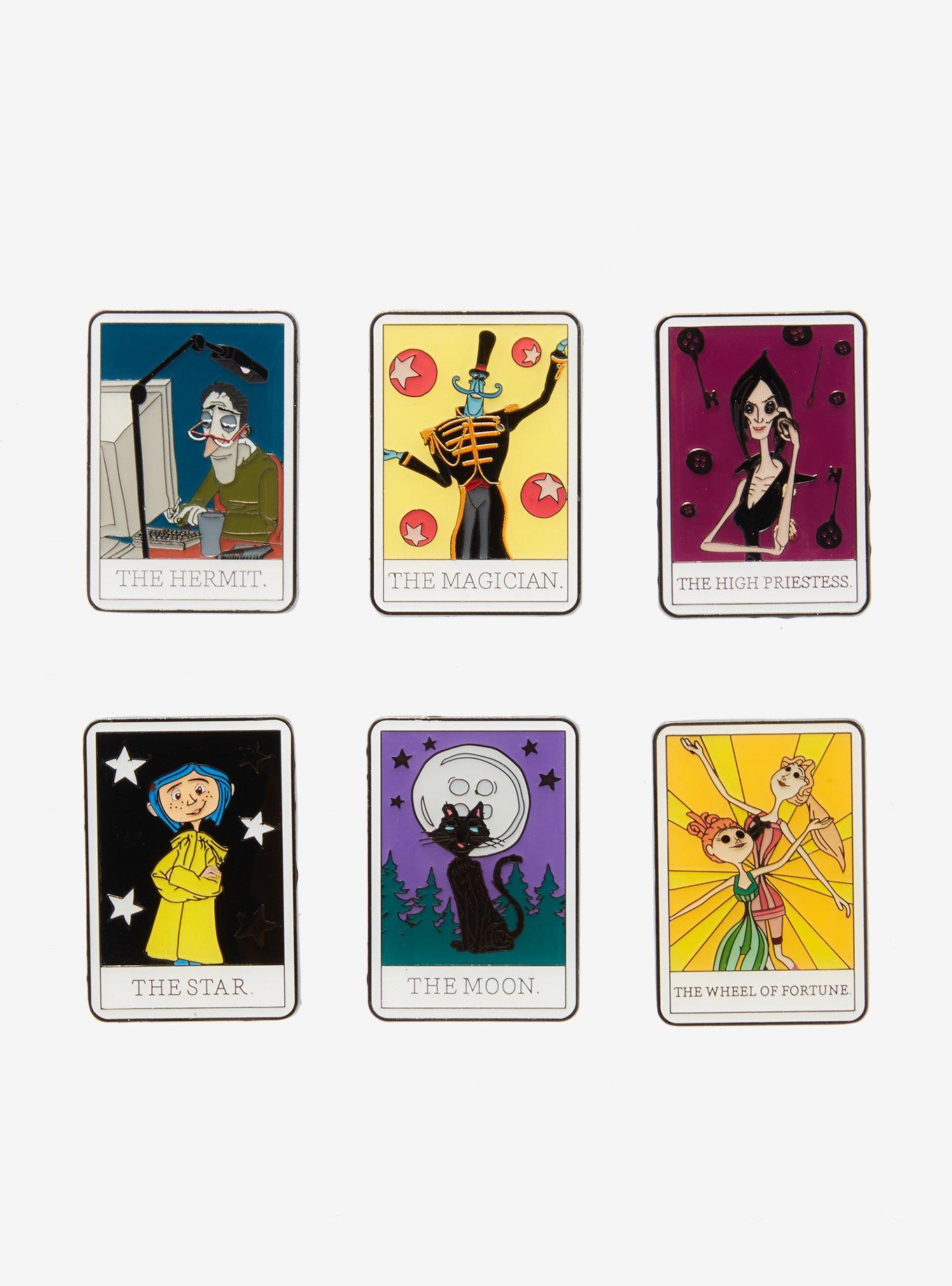 Loungefly Coraline Character Tarot Card Blind Box Enamel Pin Hot Topic