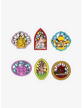 Loungefly Disney Princess Castle Stained Glass Blind Box Enamel Pin, , hi-res