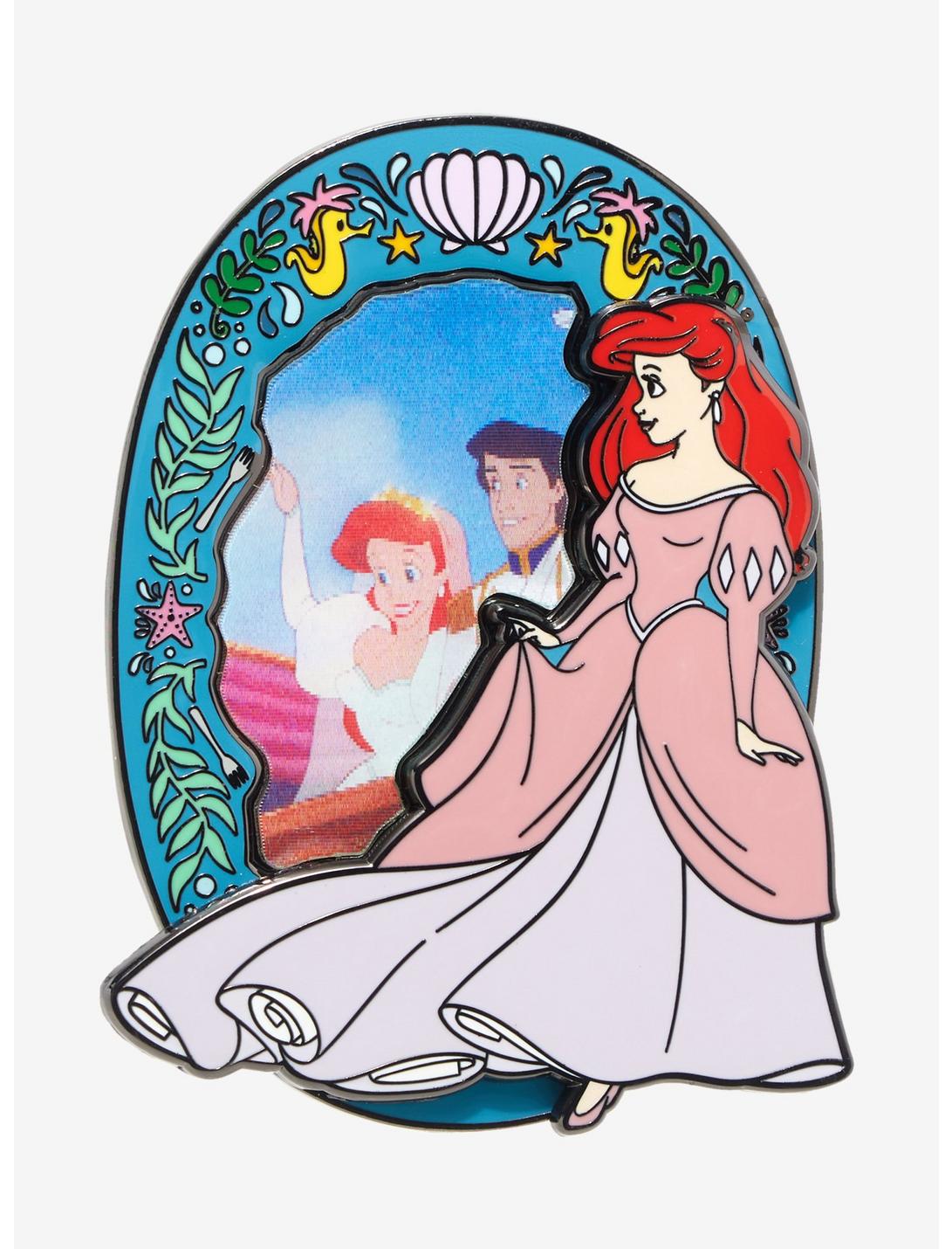 Loungefly Disney The Little Mermaid Lenticular Enamel Pin, , hi-res