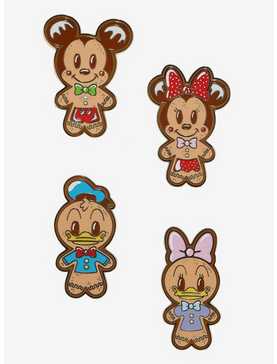 Loungefly Disney Mickey Mouse And Friends Gingerbread Enamel Pin Set, , hi-res