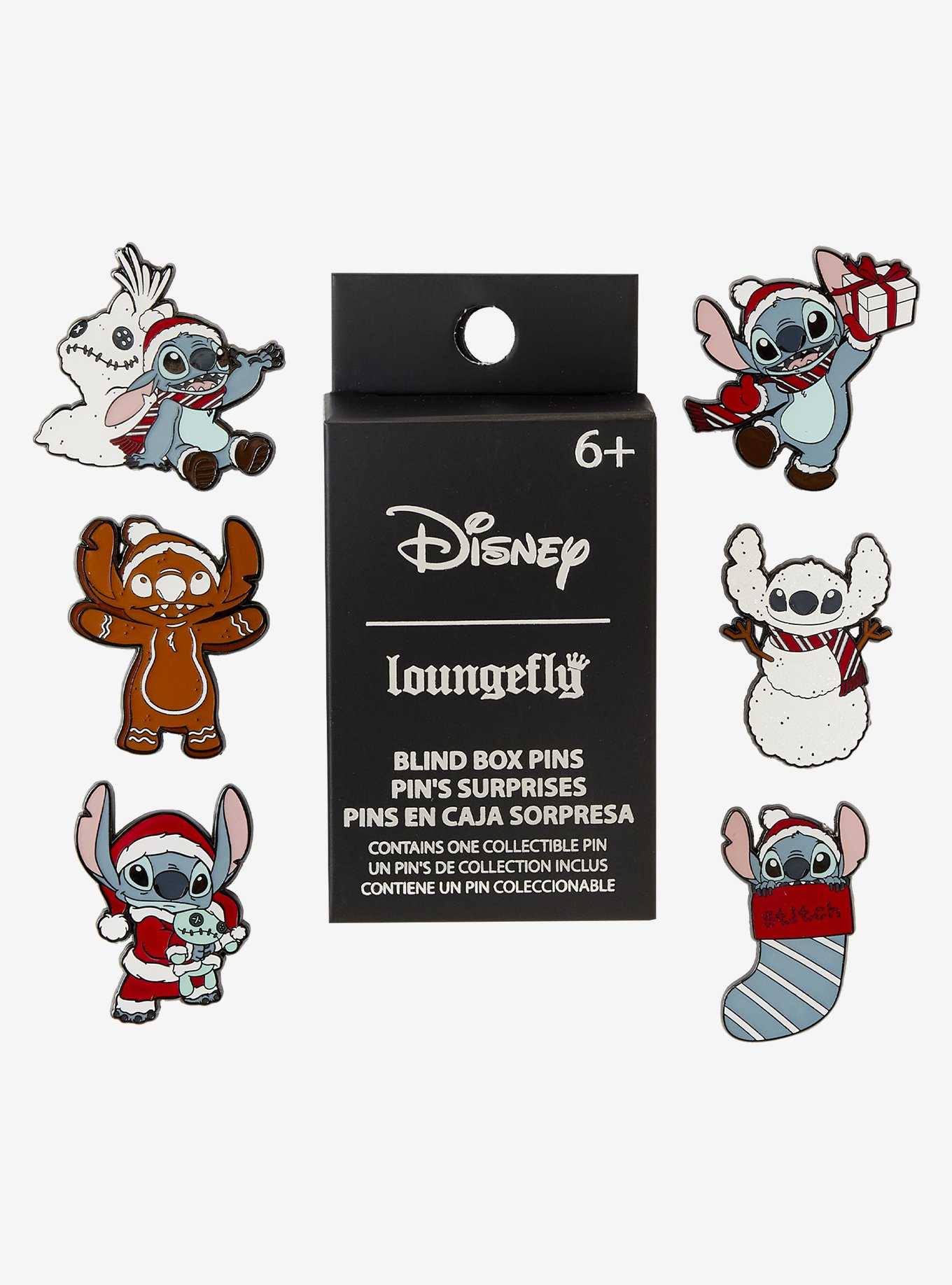 Loungefly Disney Stitch Holiday Blind Box Enamel Pin, , hi-res