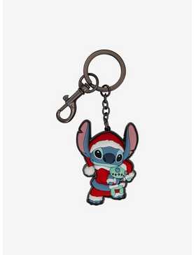 Loungefly Disney Lilo & Stitch Santa Stitch Key Chain, , hi-res