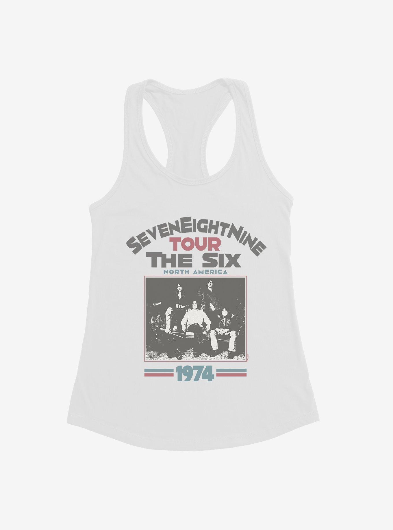 Daisy Jones & The Six 1974 North America Tour Womens Tank Top, WHITE, hi-res