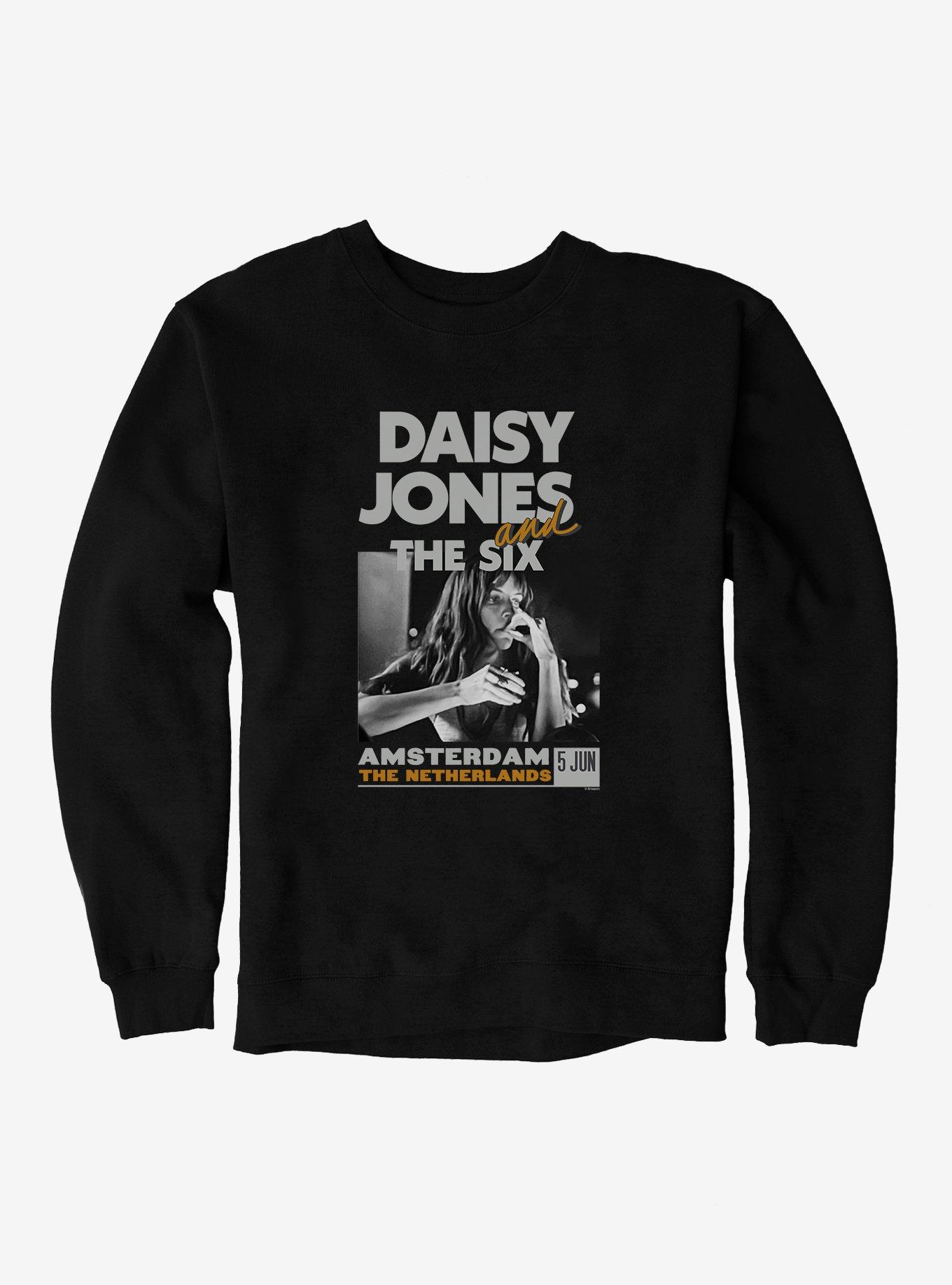 Daisy Jones & The Six Amsterdam Poster Sweatshirt, BLACK, hi-res