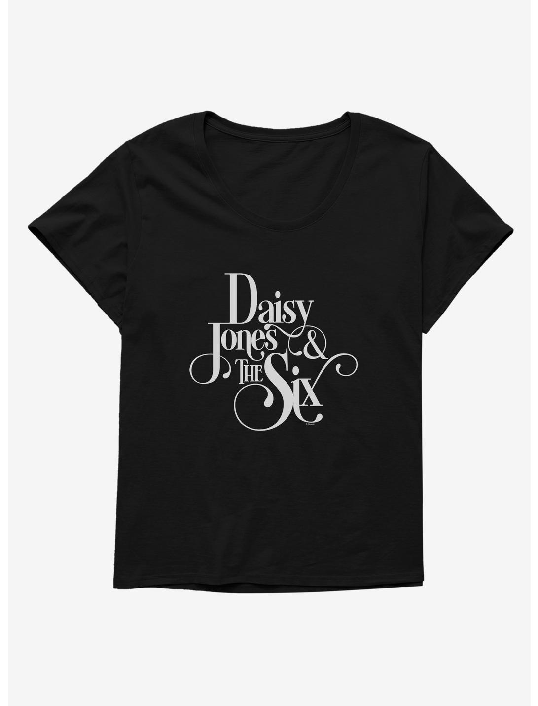 Daisy Jones & The Six Title Logo Womens T-Shirt Plus Size, BLACK, hi-res