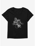 Daisy Jones & The Six Title Logo Womens T-Shirt Plus Size, BLACK, hi-res