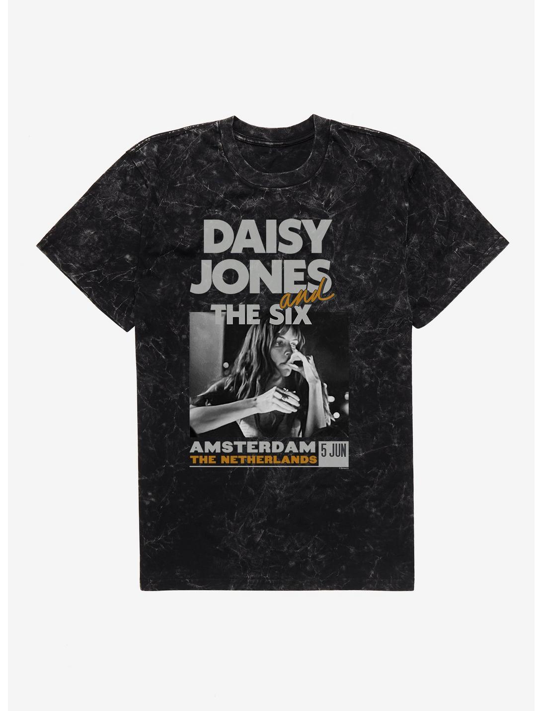 Daisy Jones & The Six Amsterdam Poster Mineral Wash T-Shirt, BLACK MINERAL WASH, hi-res