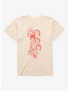 Daisy Jones & The Six Band Illustration Mineral Wash T-Shirt, , hi-res