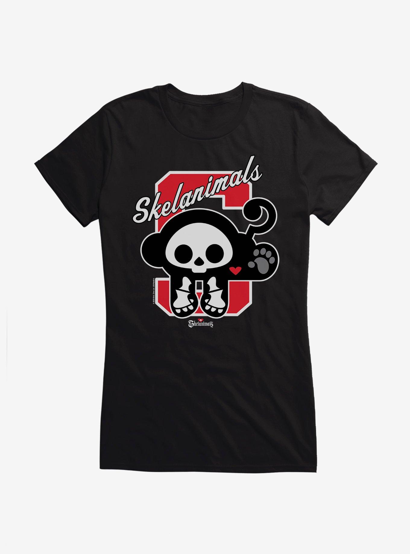 Skelanimals Marcy Collegiate Girls T-Shirt, BLACK, hi-res