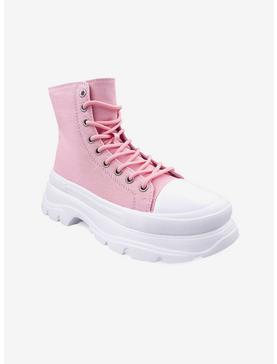Belle High Top Platform Sneaker Pink, , hi-res