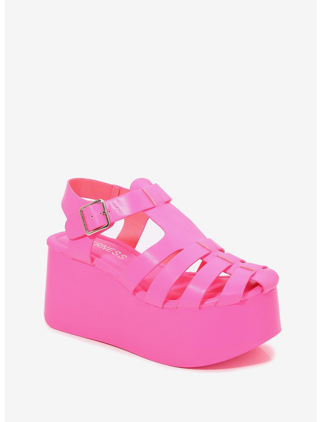 Brianna Platform Sandal Hot Pink, HOT PINK, hi-res