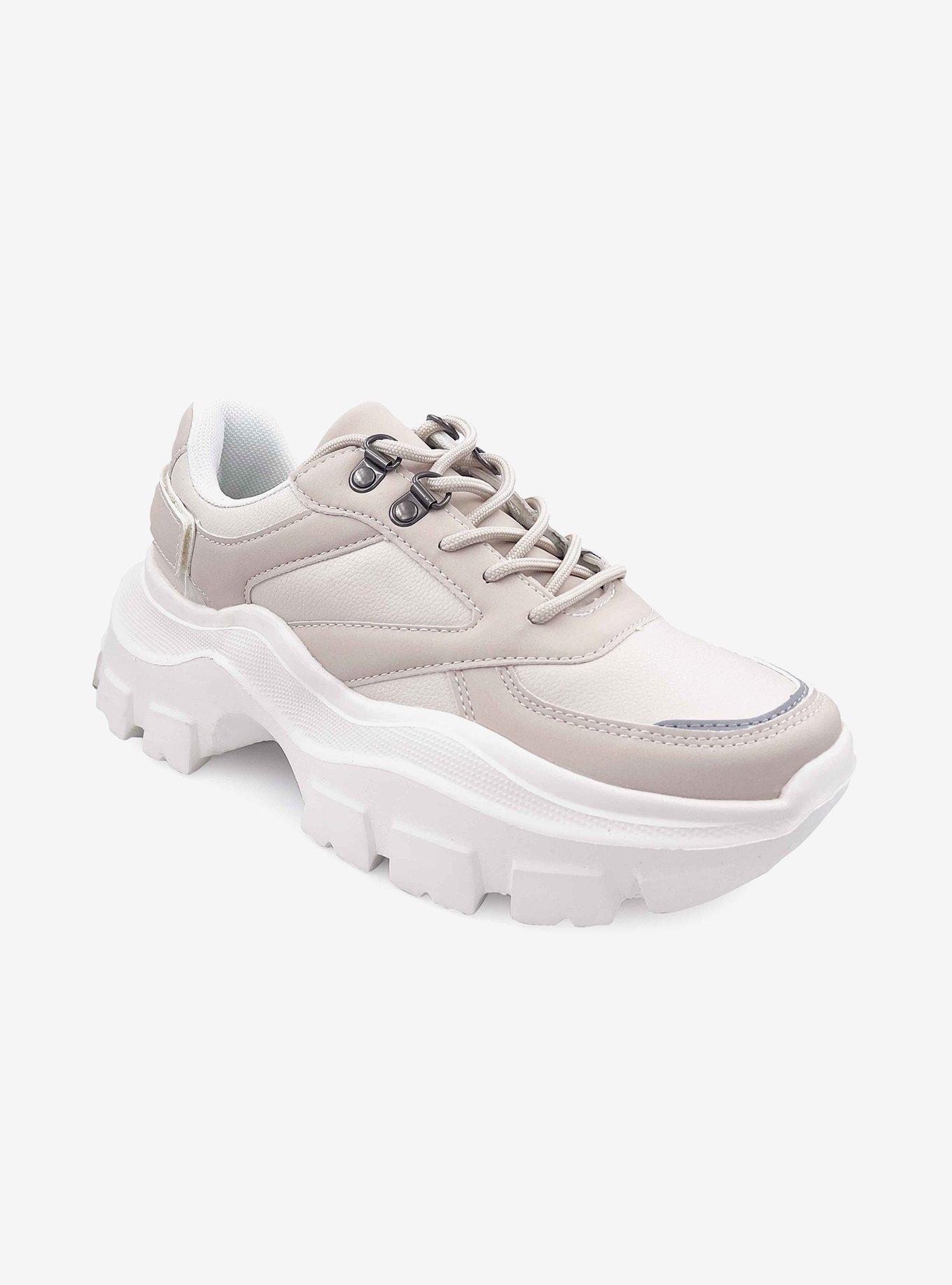 Damian Platform Sneaker Beige, BEIGE, hi-res