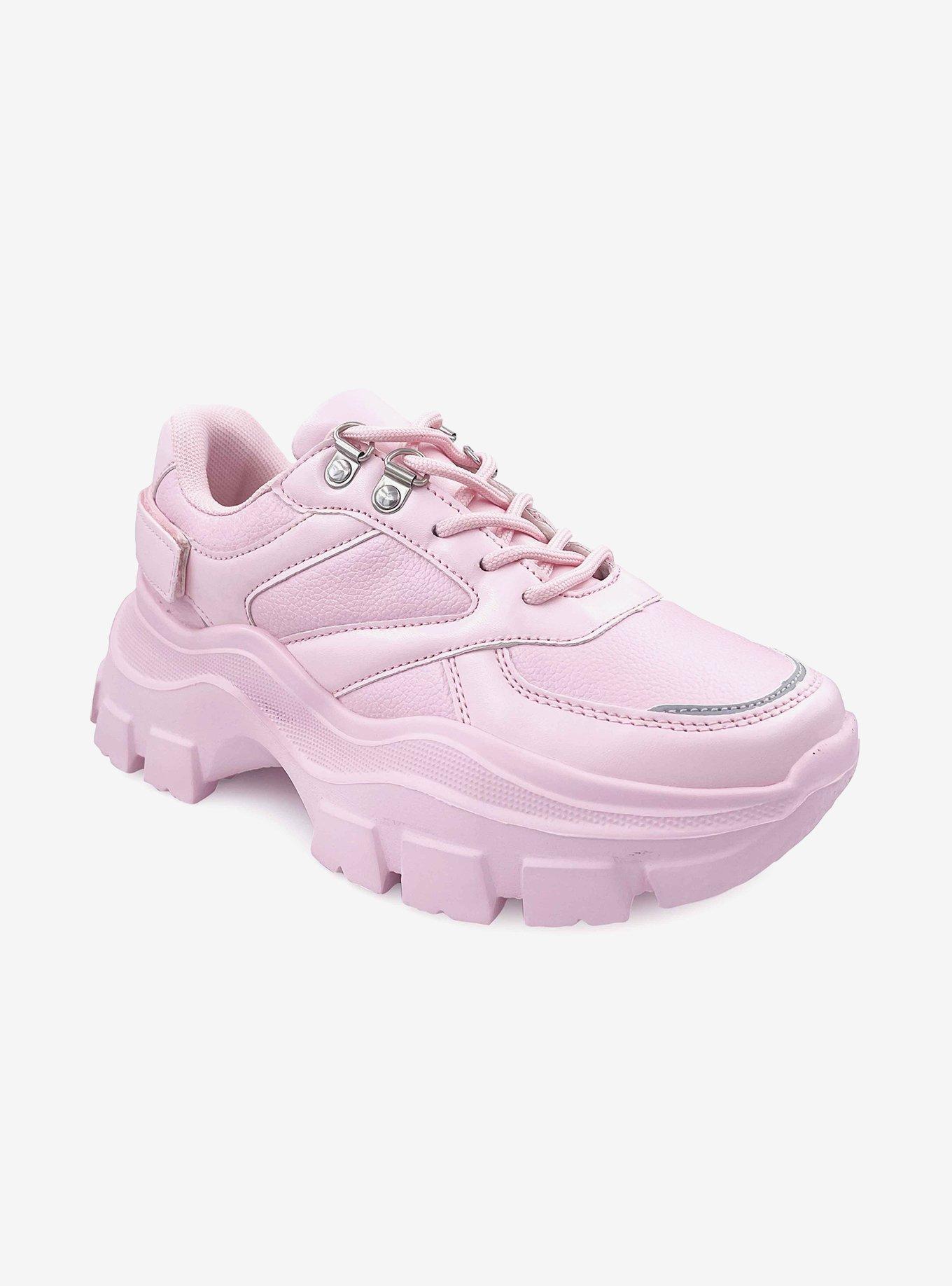 Chunky Sneakers - Bright pink - Ladies